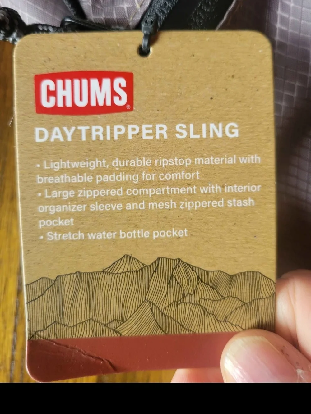 CHUMS Daytripper Sling Bag — Dusty Mauve